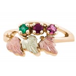 Mother's Ring with 1 to 6 Genuine Birthstones - by Landstrom's